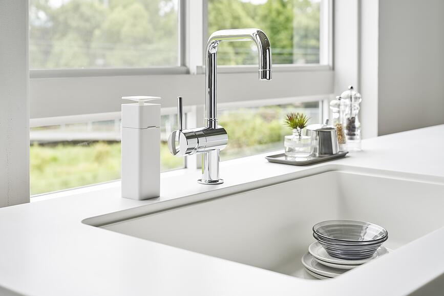 Tower Push Distributeur de Savon, blanc