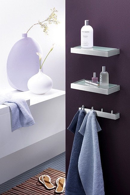 Estante de Baño mate Linea, 46 cm