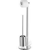 Scala Toilet paper stand and WC brush shiny stainless steel