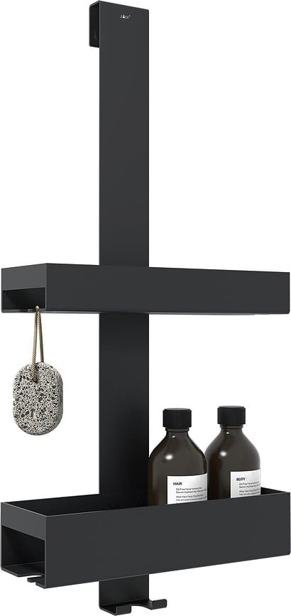 Alos duschhylla dubbel, svart