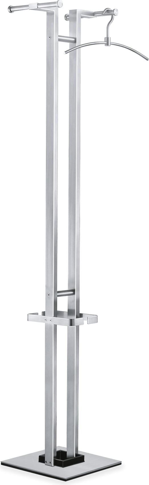 Atacio Garderobenständer 165 cm Edelstahl matt
