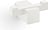 Carvo Bathroom hanger white powder-coated steel double