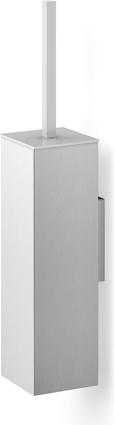 Carvo Βούρτσα Τουαλέτας επιτοίχια, τετράγωνη, ασημί