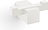 Carvo Crochet double de salle de bain, blanc, acier thermolaqué