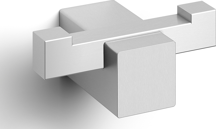 Carvo Κρεμάστρα Μπάνιου διπλή, ματ ατσάλι