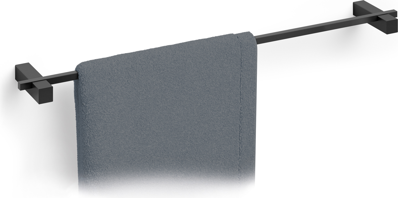 Carvo Reling für Handtücher 66 cm schwarz Stahl pulverbeschichtet