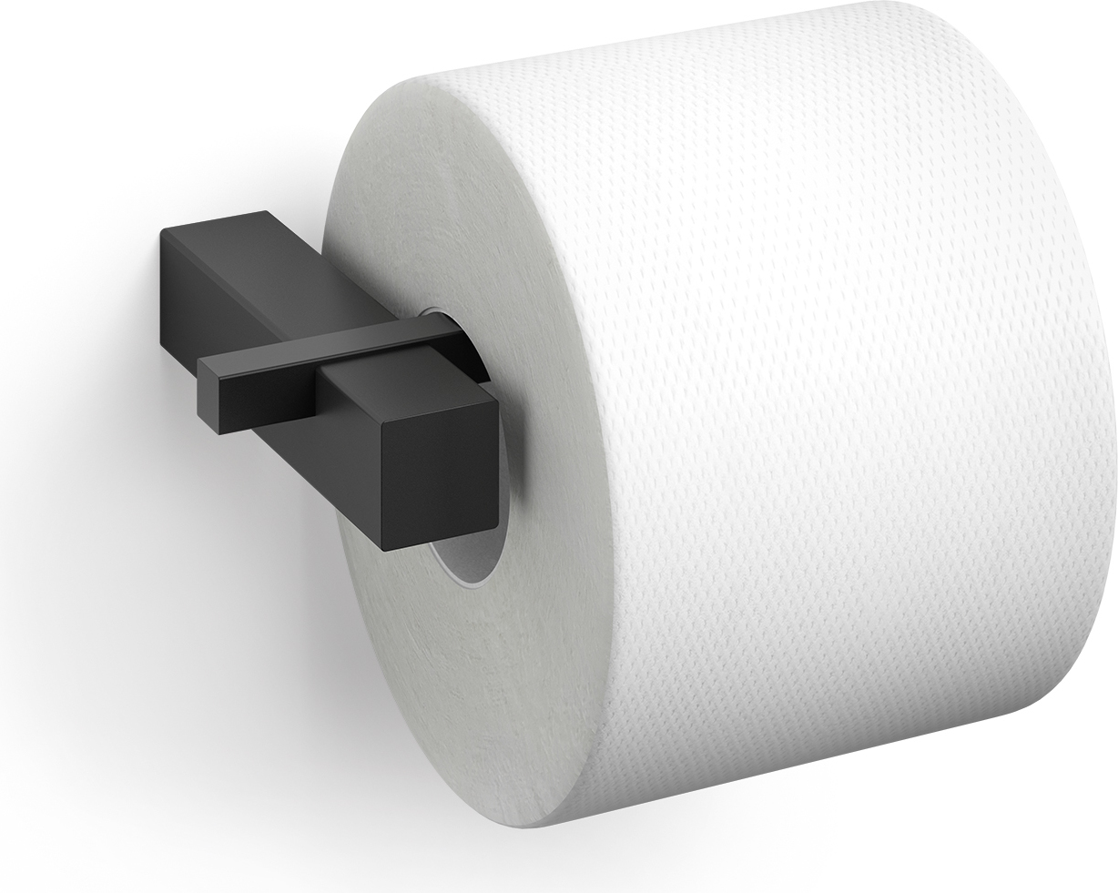 Carvo Toilettenpapierhalter schwarz Stahl pulverbeschichtet