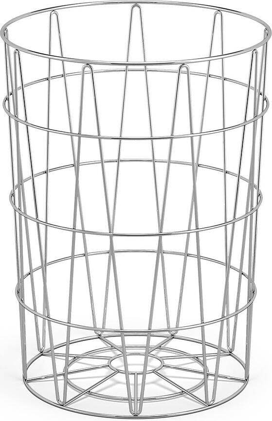 Cesto de ropa Satone, plateado