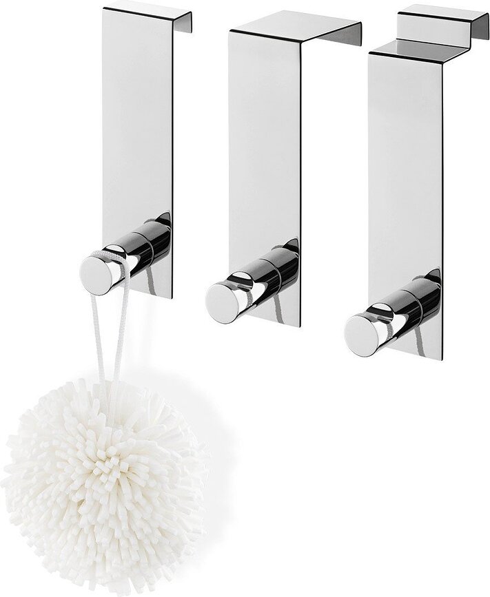 Colgador Batos, 10 mm, negro, para puertas solapadas