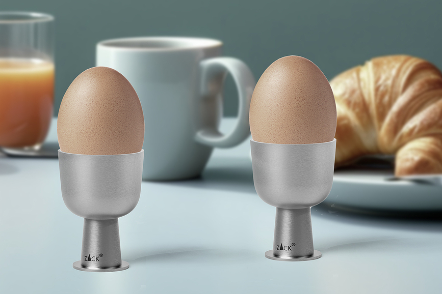 Hueveras de acero inoxidable mate Bevo, 2 unidades