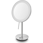 Kosmetinis veidrodis Alona su LED apšvietimu matinio plieno