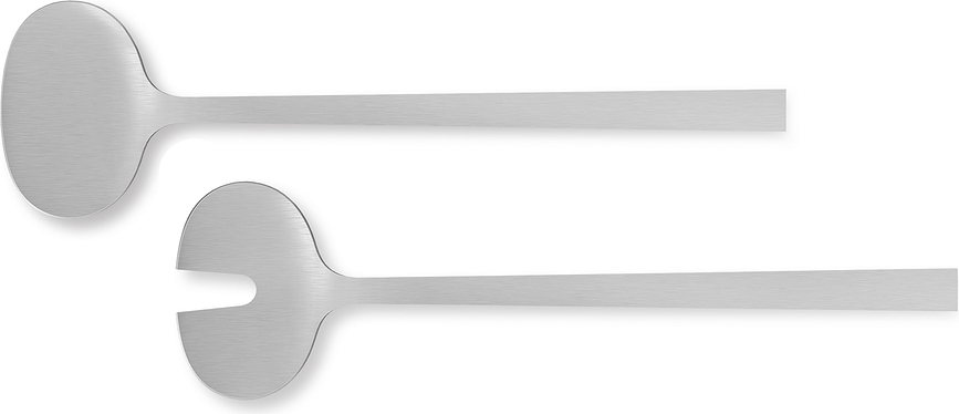 Lenora Cuillères à salade, noires, Lot de 2