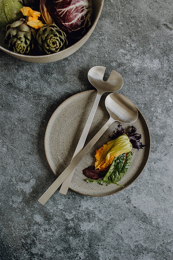 Lenora Žlice za salatu crne 2 kom.