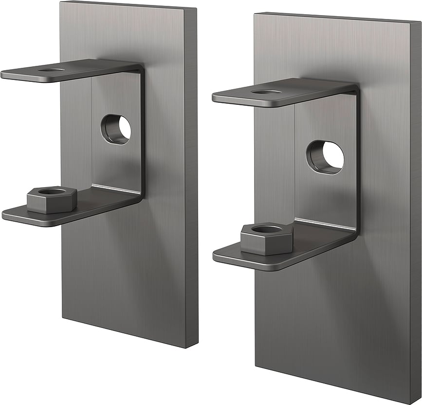 Linea Προσαρμογέας για Κόλλα, ανθρακί, με επίστρωση PVD, 2 τμχ