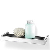 Linea Shower shelf polished made of plastic with insert