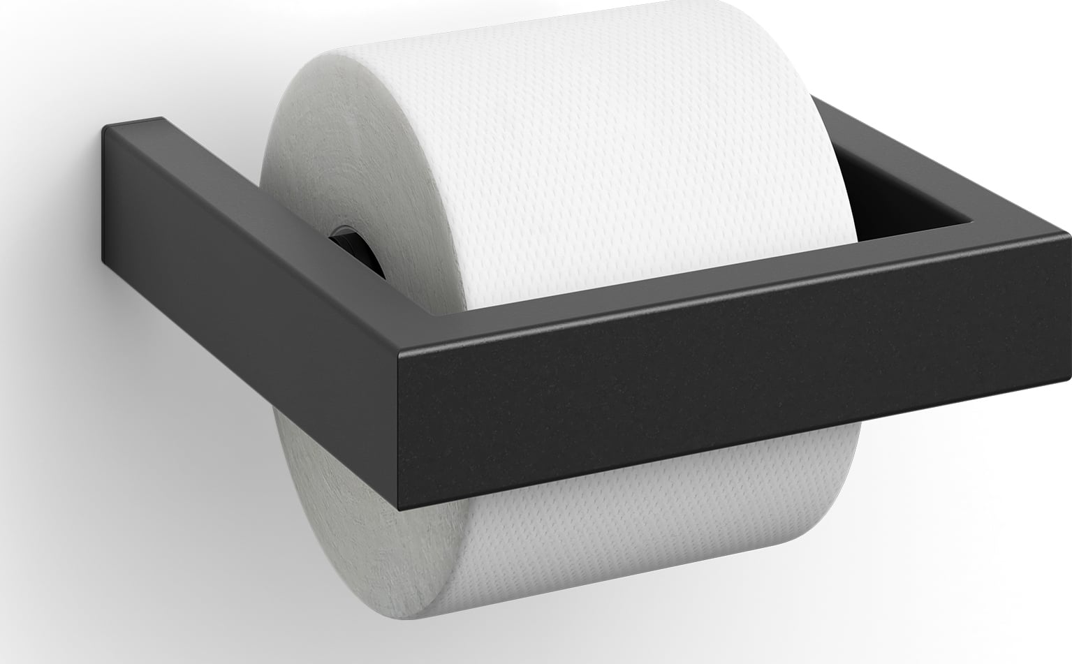 Linea Toilettenpapierhalter 15 cm schwarz