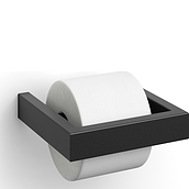 Linea Toilettenpapierhalter 15 cm schwarz