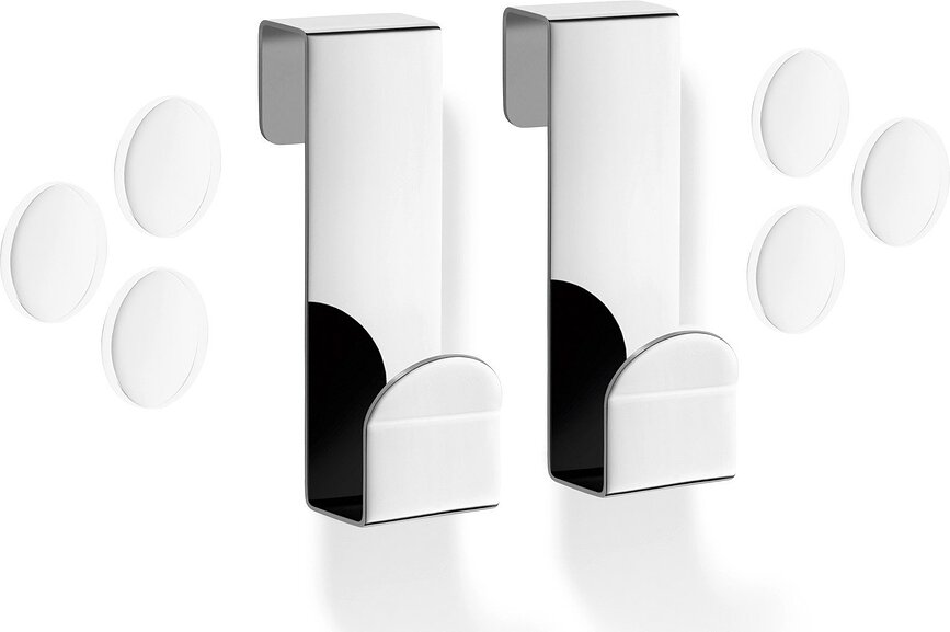 Mitor Vješalice za staklo tuš kabine polirani čelik 2 kom.