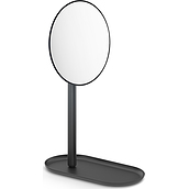 Oglindă cosmetică mică Olomo neagră cu suport