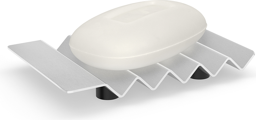 Opeta Porte-savon 14 cm, acier inoxydable mat