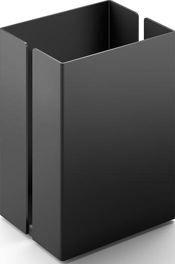 Pojemnik łazienkowy Potes 7,5 cm czarny