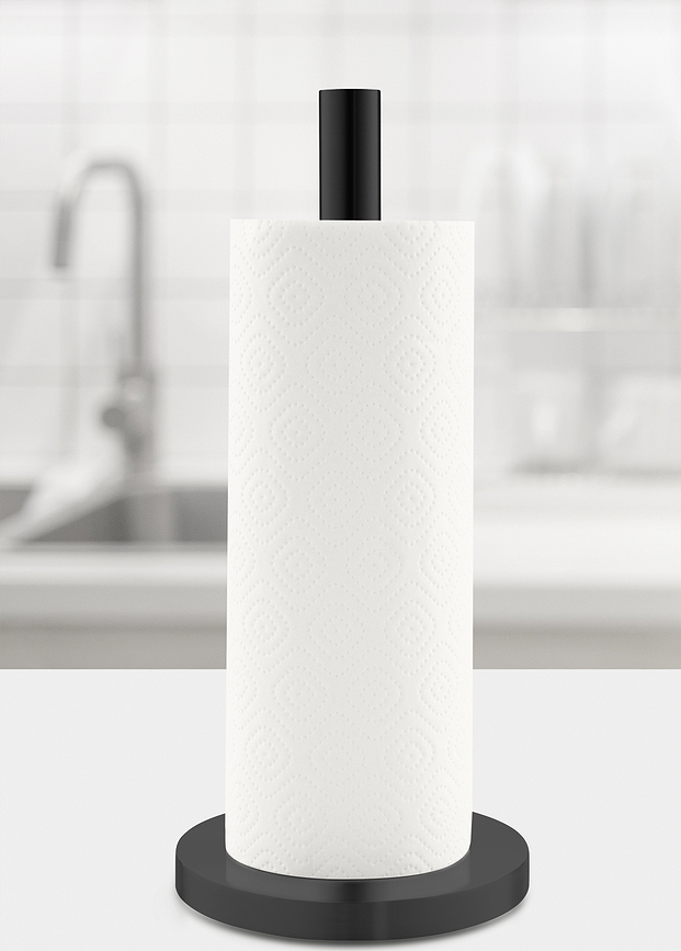 Portarrollos de Papel de Cocina Cuna, negro