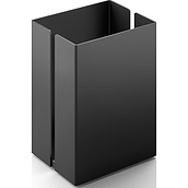 Potes Badezimmerbehälter 7,5 cm schwarz