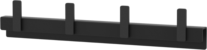 Potes Hakenleiste, 24 cm, schwarz