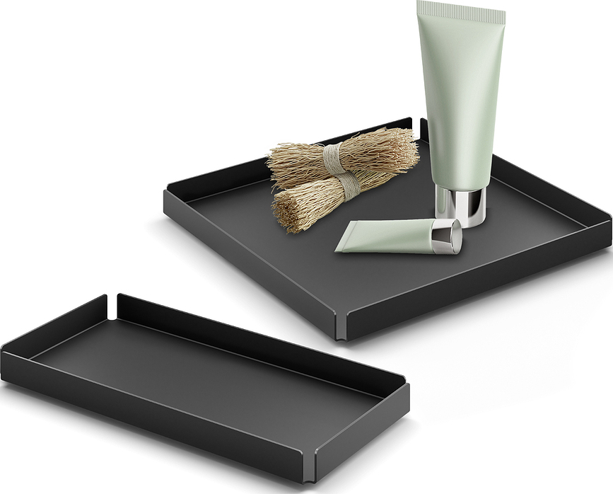 Potes Pladenj kopalniški, 10 cm, črn