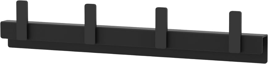 Potes Κρεμάστρα τοίχου, 24 εκ., μαύρη