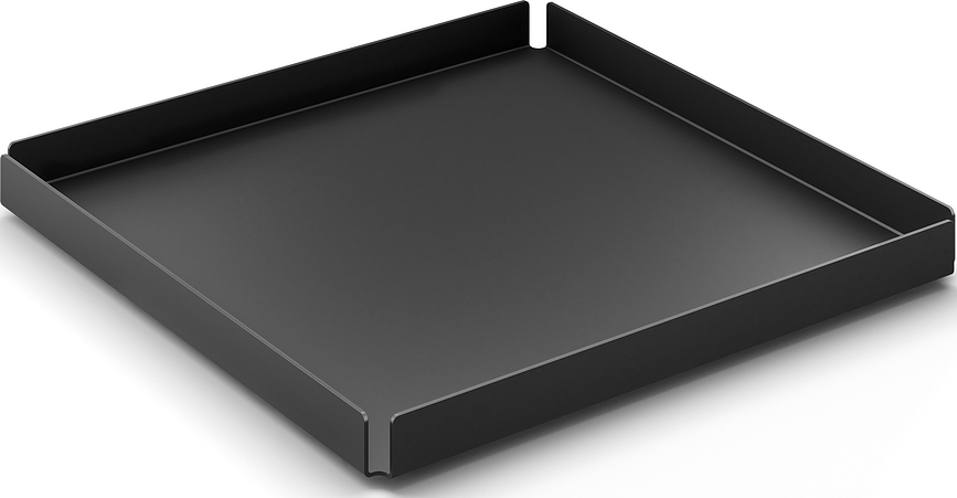 Potes Plateau de salle de bain, 20 cm, noir