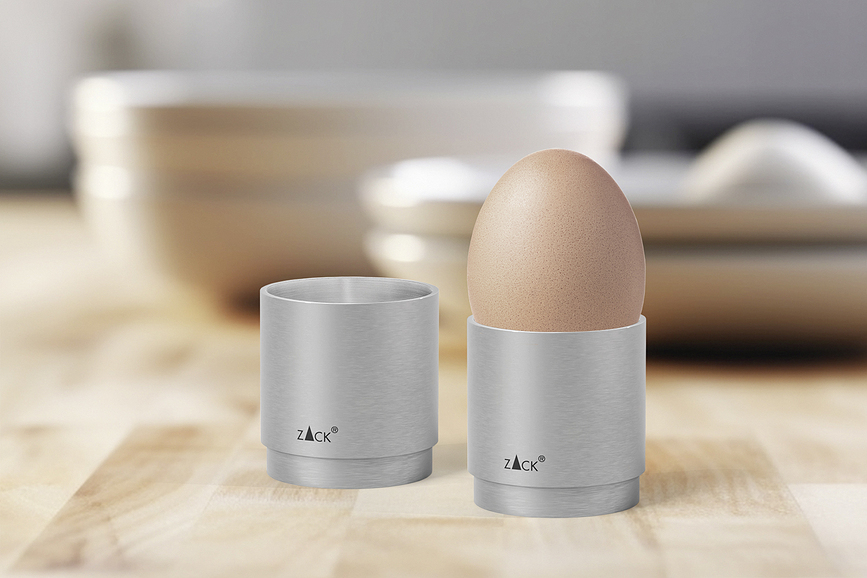 Salo Coquetiers, acier inoxydable mat, Lot de 2