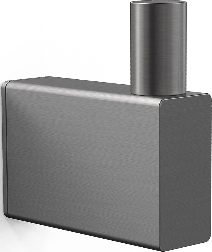 Suport prosop Linea simplu, grafit, cu acoperire PVD