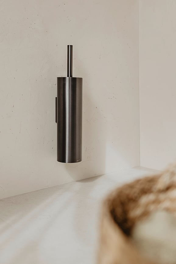 Tubo Βούρτσα Τουαλέτας κρεμαστή, ανθρακί, με επίστρωση PVD