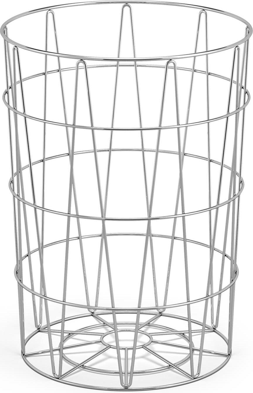 Wäschekorb Satone, silber