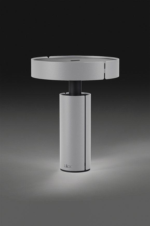 Yaro Lampe sans fil, argentée et noire