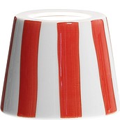 Abażur do lampy Poldina czerwony ceramiczny