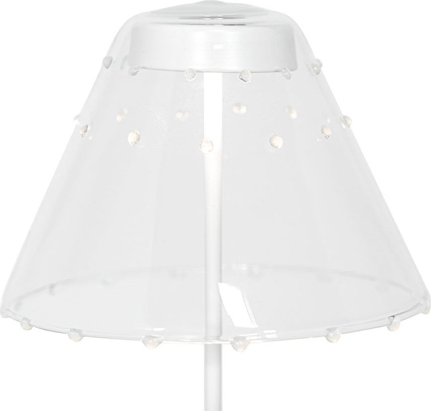 Abażur do lampy Swap w małe kropki biały szklany