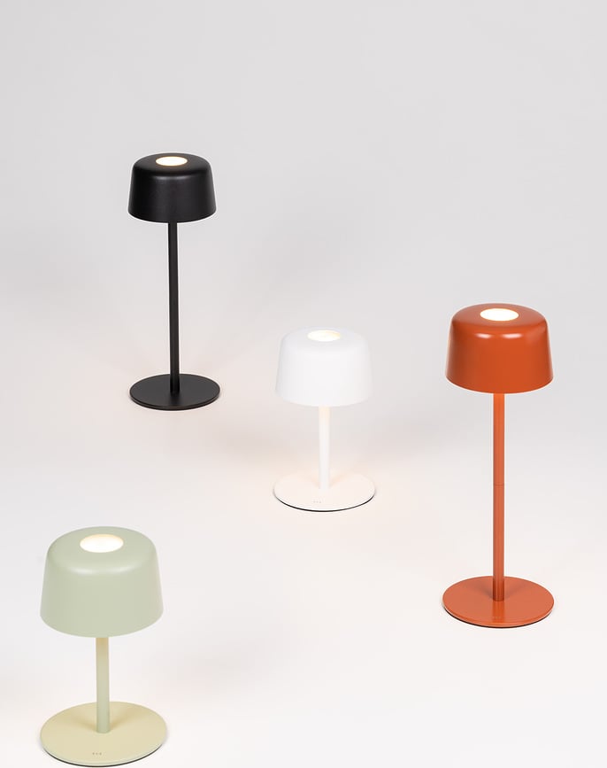 Ailati Lampes de Table sans fil, terracotta, Lot de 2