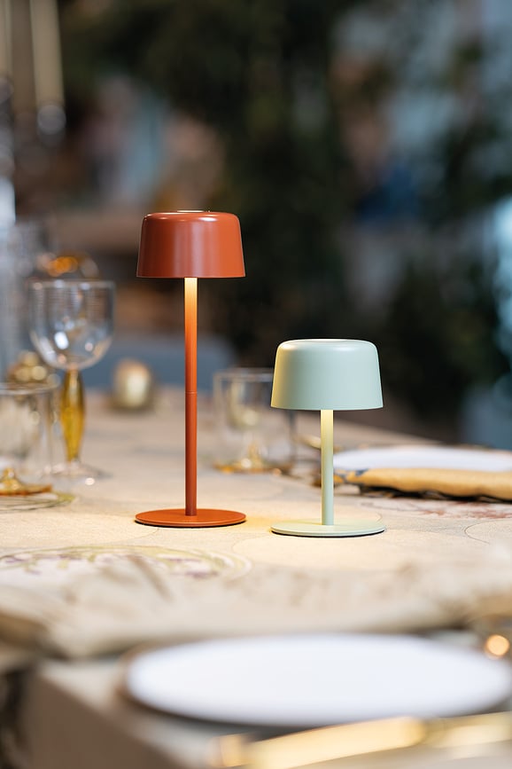 Ailati Lampes de Table sans fil, terracotta, Lot de 2