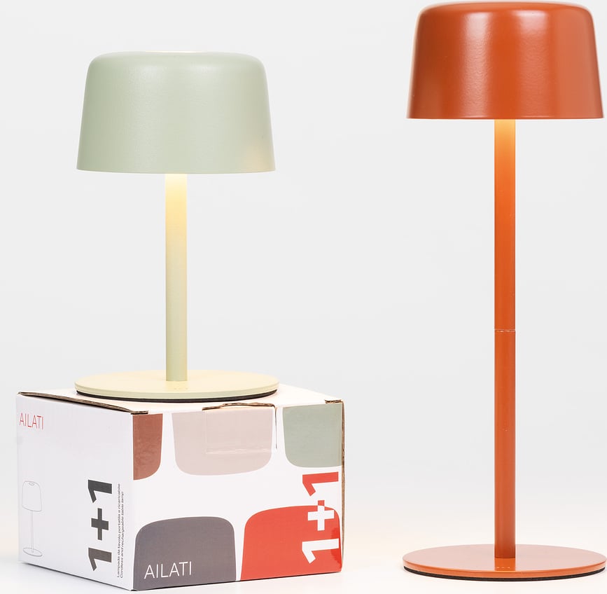 Ailati Stolne Lampe bežične terakota 2 kom.