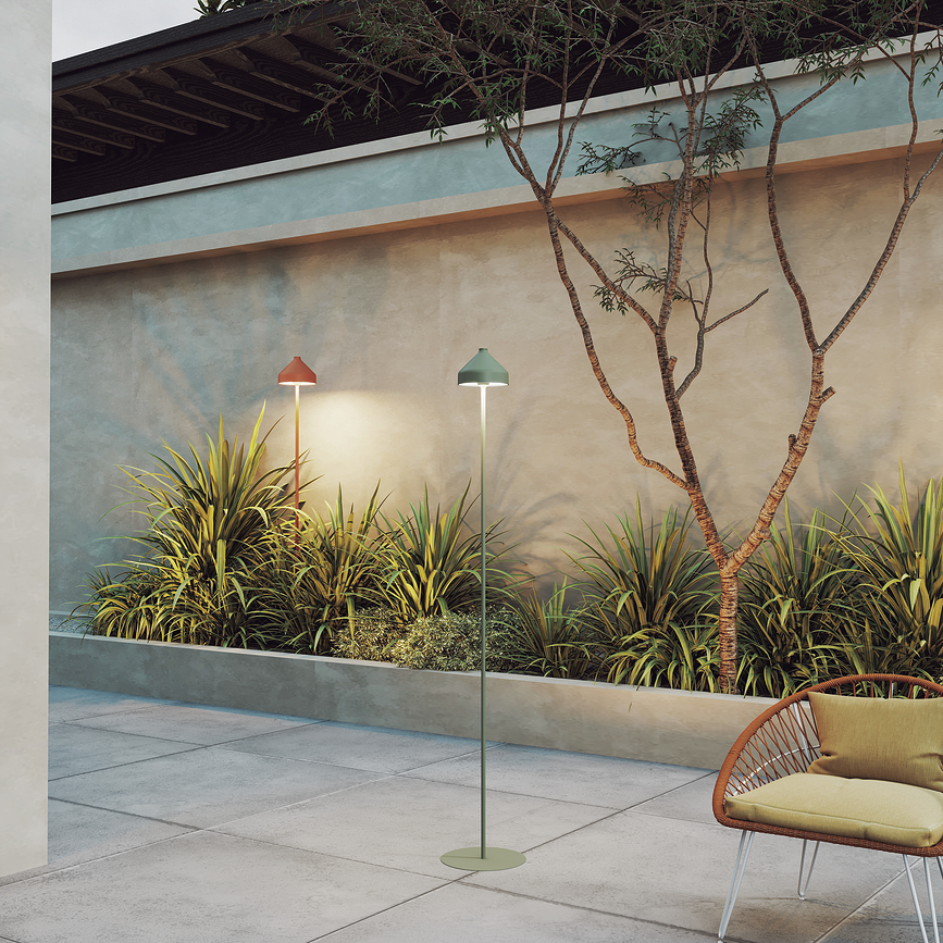 Amelie Lampe de Sol sans fil, blanche