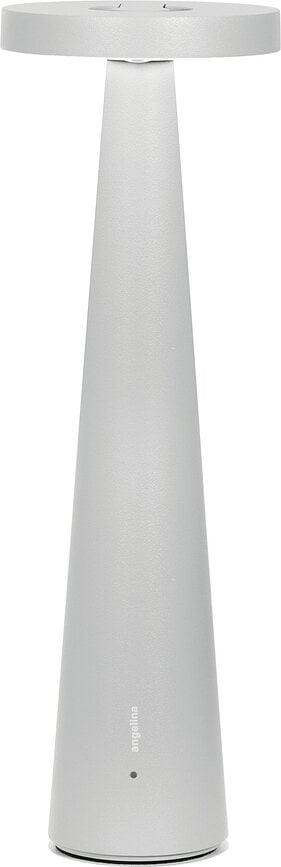 Angelina Namizna svetilka, brezžična, siva