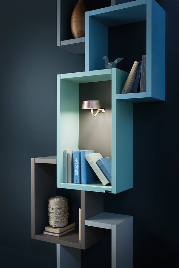 Aplique de Pared Wi-Fi Sister, 33 cm, dorado