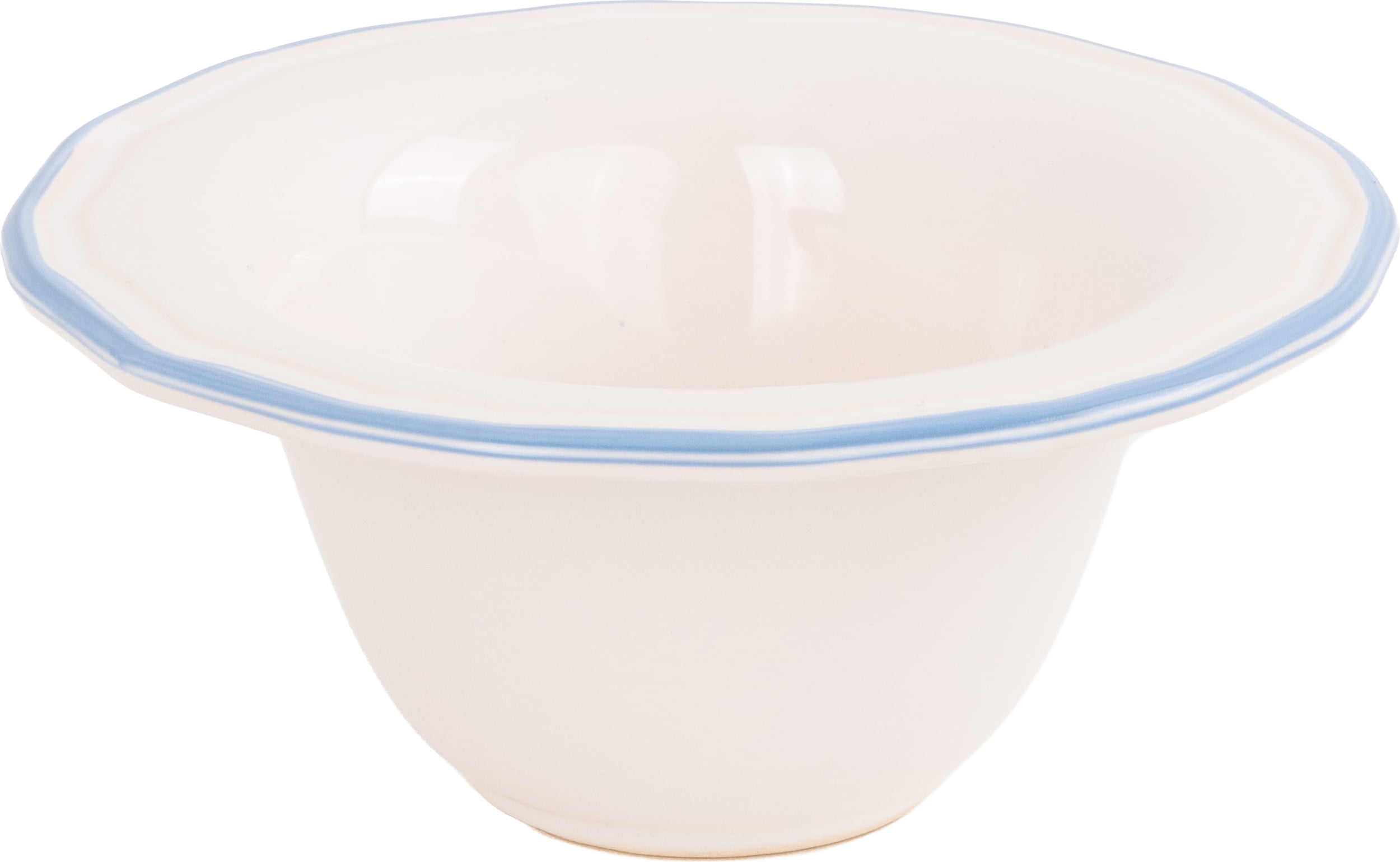 Asolo Dessertschale 16 cm, weiß-hellblau