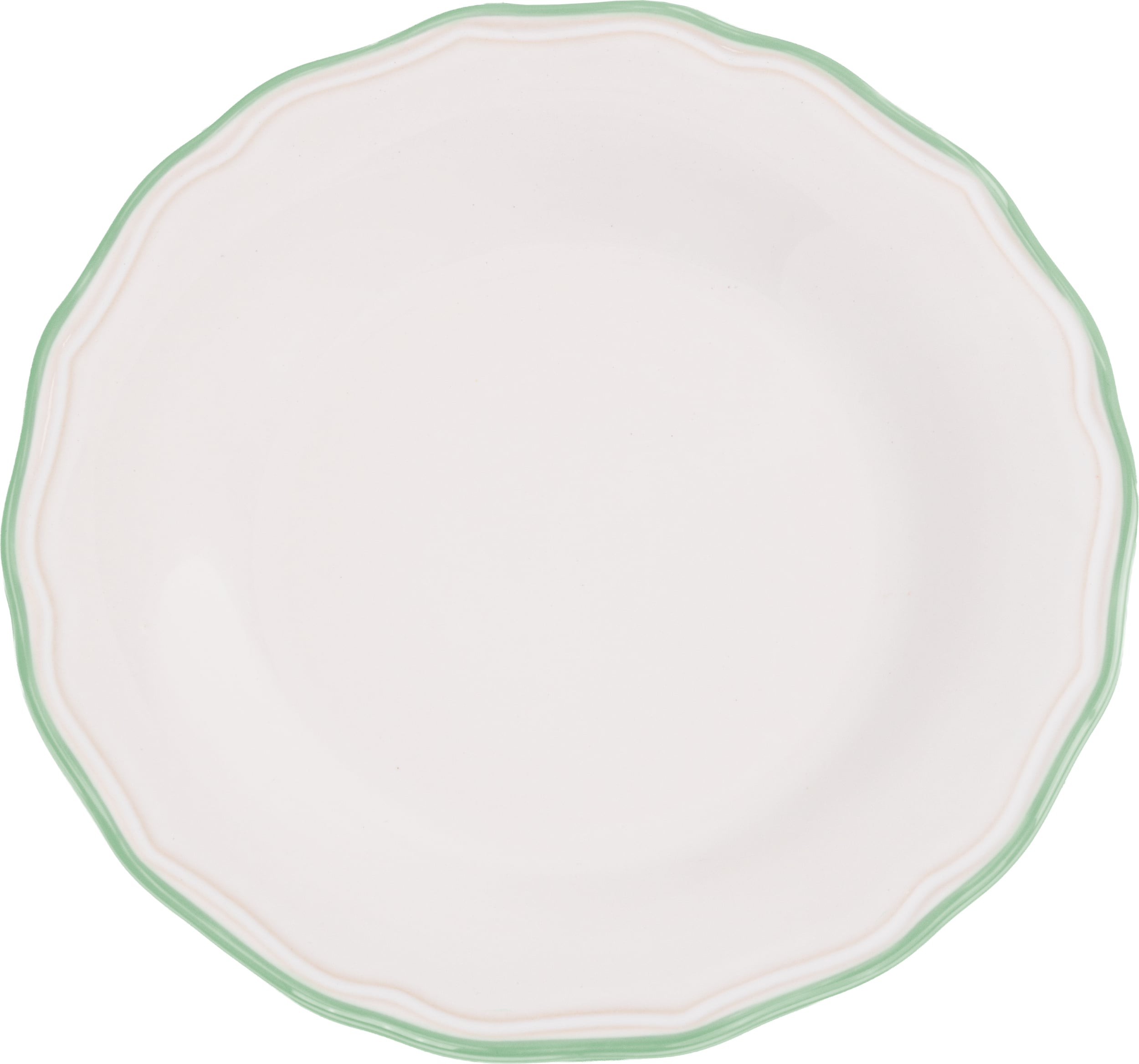 Asolo Dessertteller 21 cm, weiß-grün