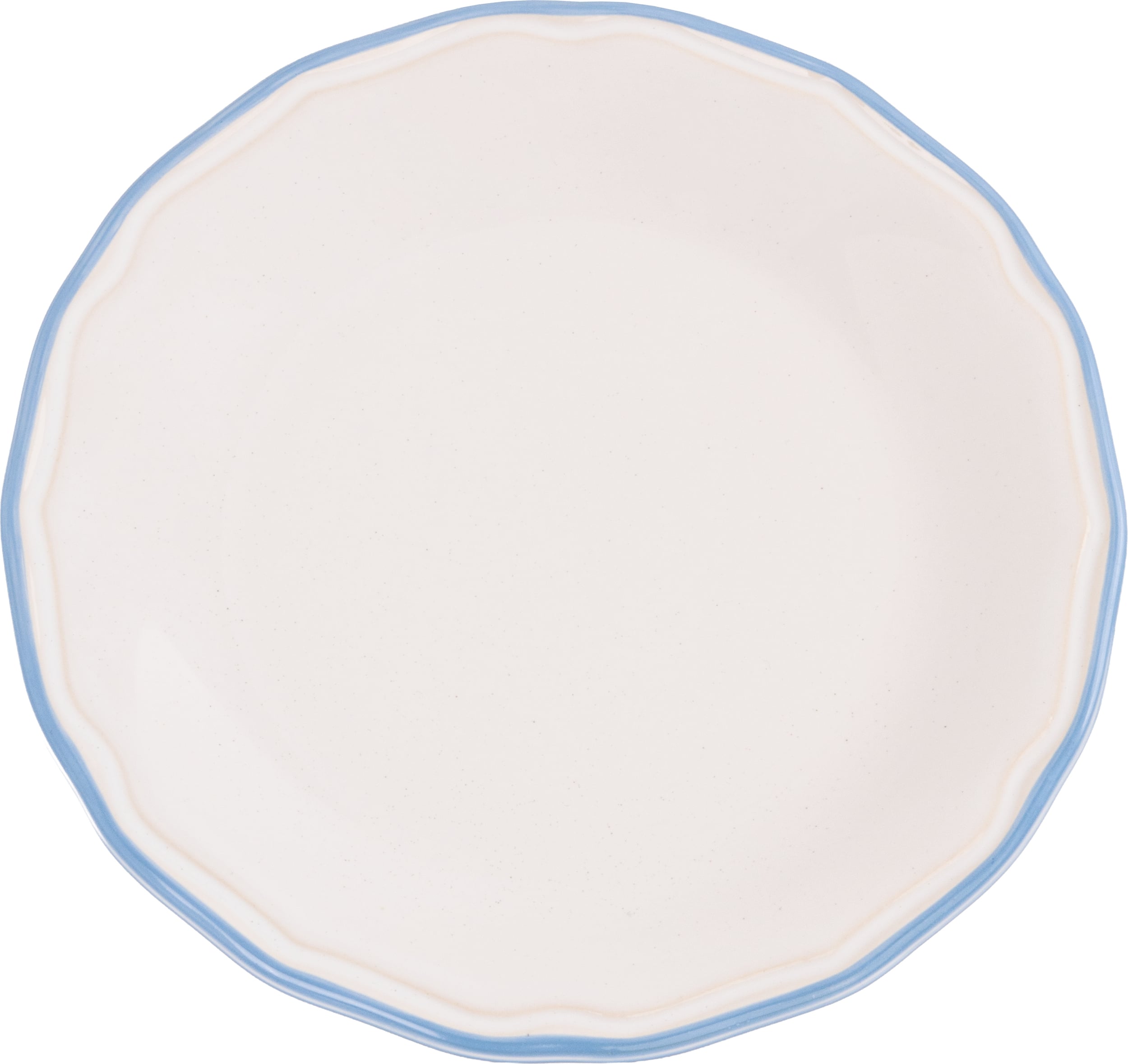 Asolo Dessertteller 21 cm, weiß-hellblau