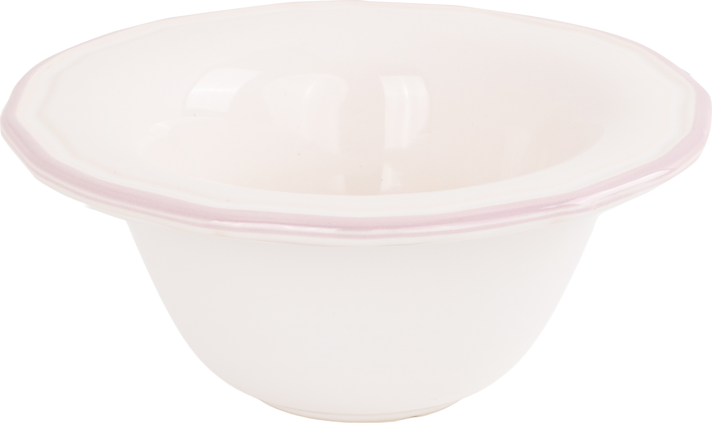 Asolo Servierschale 20 cm, weiß-rosa