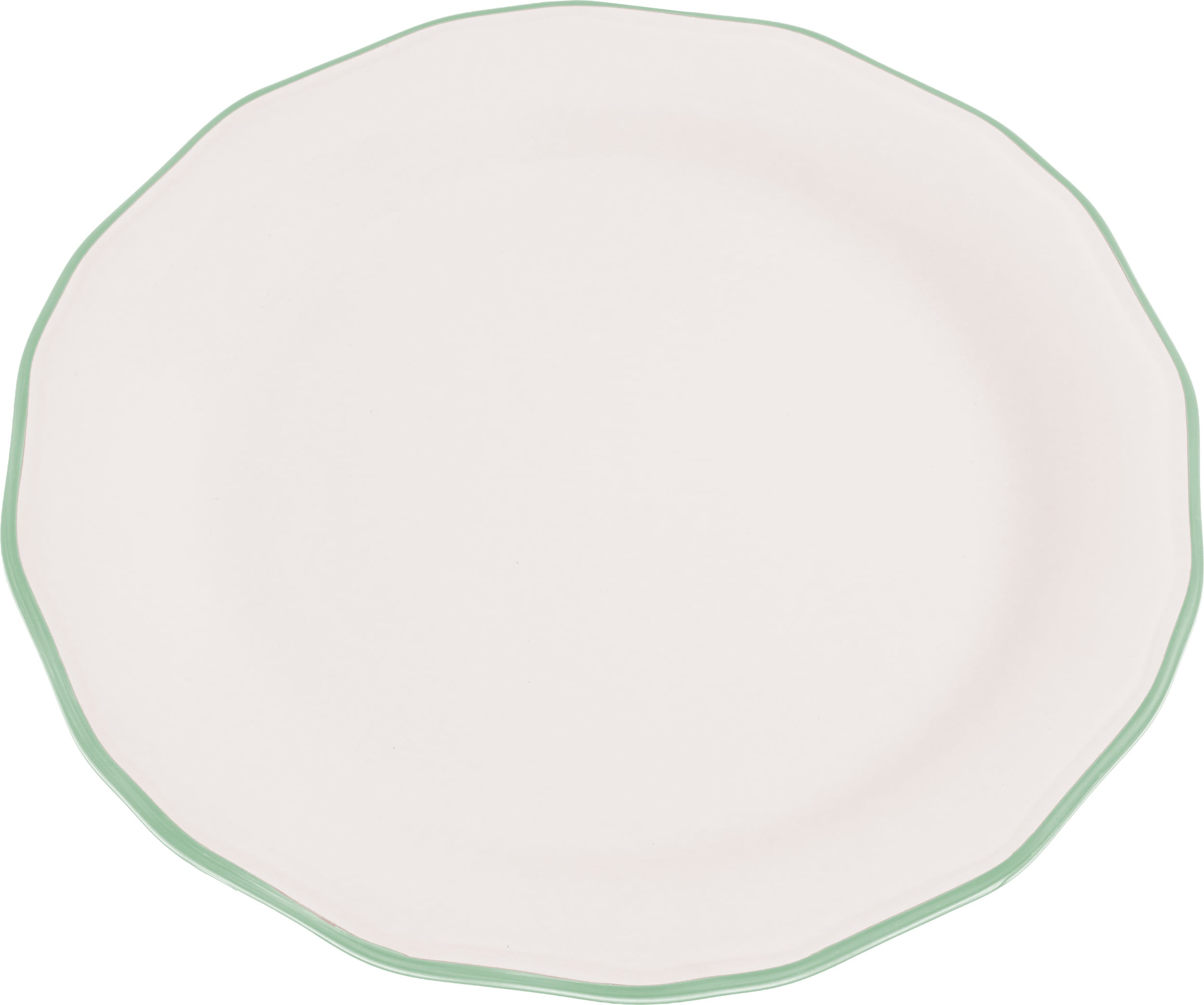 Asolo Servierteller 33 cm, weiß-grün