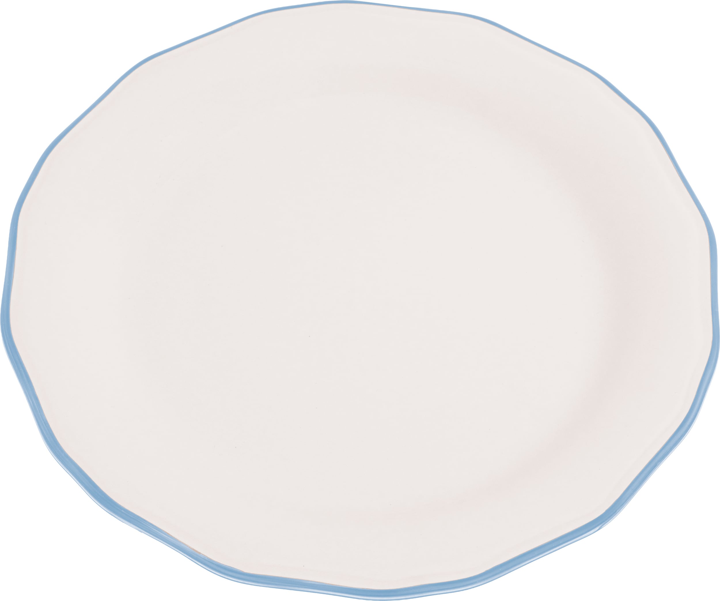 Asolo Servierteller 33 cm, weiß-hellblau